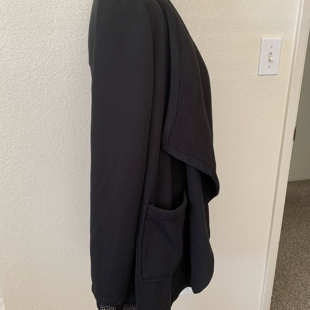 Fabletics Eugenia coat women’s XS Black Open Front Cardigan capsule - Picture 9 of 10